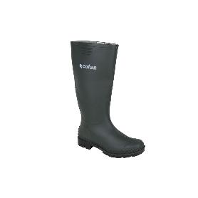 BOTA ALTA DE AGUA PVC VERDE TALLA 42