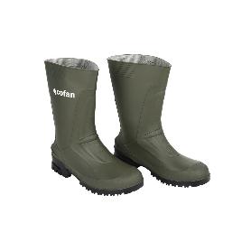 BOTA PVC VERDE MEDIA CAÑA TALLA 36