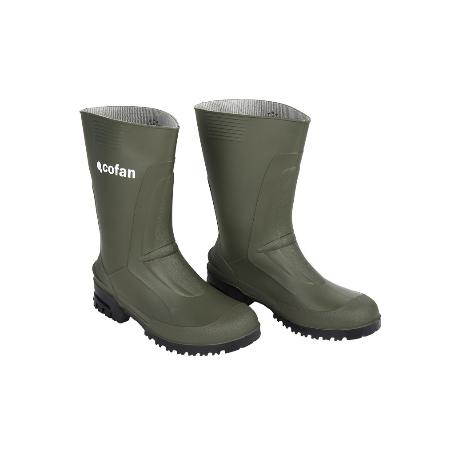 BOTA PVC VERDE MEDIA CAÑA TALLA 38