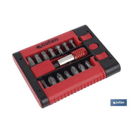 SET PUNTAS ADAPTADOR PH, PZ, TORX, SL  (15 PCS.)