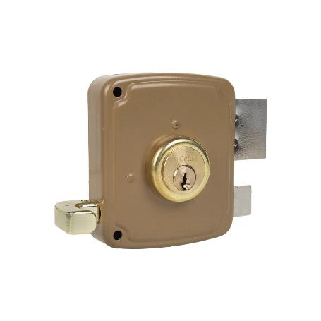 CERRADURA SOBREPONER C/CERRADERO 80MM IZQUERDA
