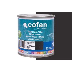 ESMALTE AL AGUA (125 ML) NEGRO SATINADO