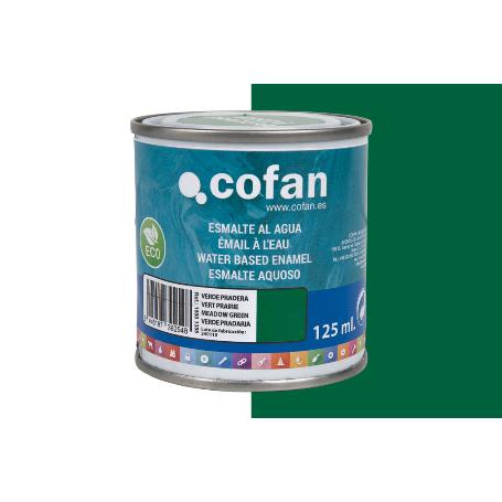 ESMALTE AL AGUA (125 ML) VERDE PRADERA BRILLO