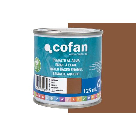 ESMALTE AL AGUA (125 ML) MARRÓN BRILLO