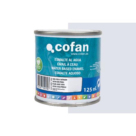 ESMALTE AL AGUA (125 ML) GRIS PERLA SATINADO