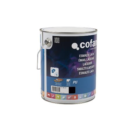 ESMALTE LACA AL AGUA NEGRO 4 L SATINADO