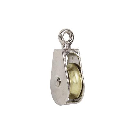 POLEA SIMPLE FIJA NIQUELADA (Ø40MM) VENTA UNITARIA