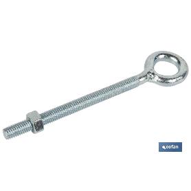 HEMBRILLA CON TUERCA M-12X100   CAJA 10 UNID.