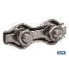 SUJETACABLES PLANOS DOBLES INOX. M-3 VENTA UNITARIA