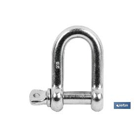 GRILLETE RECTO INOX M-5 VENTA UNITARIA