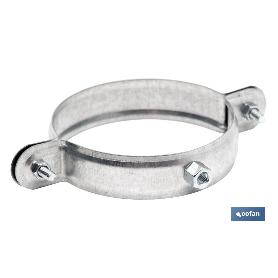 ABRAZADERA  METALICA M-8 PARA TUBO 63MM VENTA UNITARIA