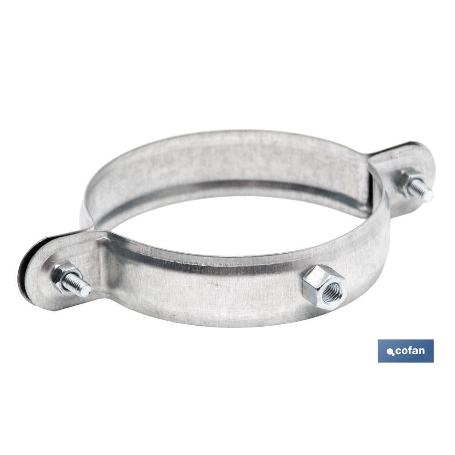 ABRAZADERA METALICA M-8 PARA TUBO 110MM. VENTA UNITARIA