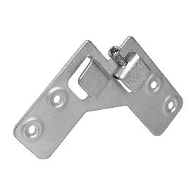 COLGADOR ESCUADRA DOBLE ZINCADO 59X59 MM   CAJA 40 UNID.