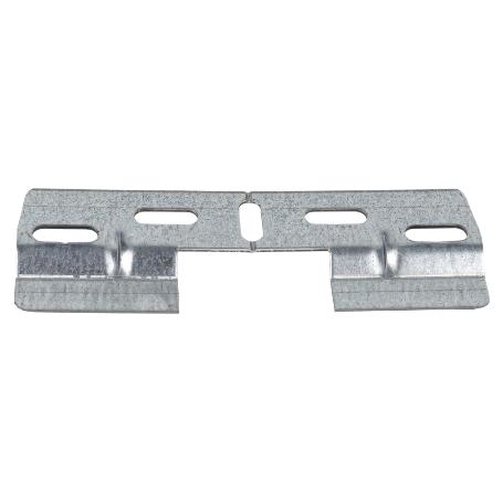 PLACA COLGADOR DOBLE 130 MM CON HUECO 42 MM   CAJA 50 UNID.