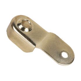 SOPORTE BARRA ARMARIO LATÓN   CAJA 100 UNID.