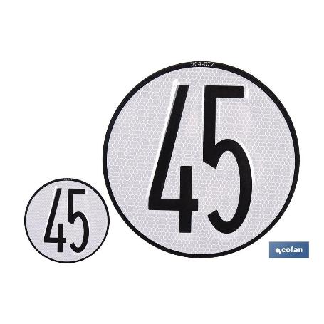 DISCO DE VELOCIDAD 45 KM/H - Ø 100 MM