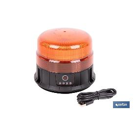 LUZ GIRATORIA 39 LED SMD IMÁN RECARGABLE