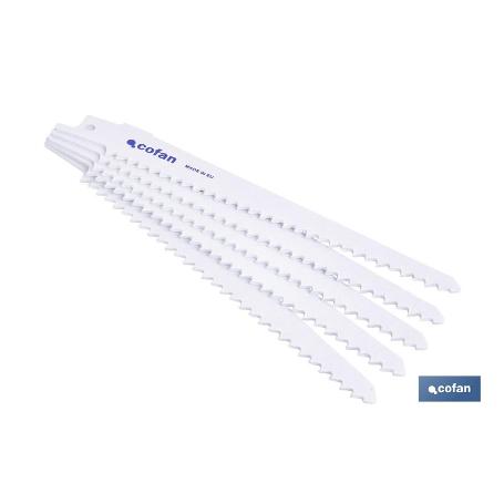 HOJA DE SIERRA DE SABLE (5PCS) BIMETAL 130X6  -  MADERA