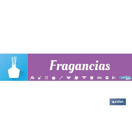 SEÑALETICA IMANTADA PARA EXPOSITOR 975 X 200 MM - FRAGANCIAS SEÑALÉTICA IMANTADA PARA EXPOSITOR
