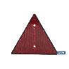 CATADIÓPTRICO TRIANGULAR ROJO 155 X 137 MM CON AGUJERO Y SIN TORNILLOS