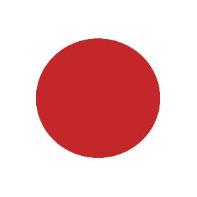 CIRCULO ADHESIVO ROJO 150 MM PARA CRISTAL