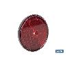 CATADIÓPTRICO REDONDO ROJO Ø60 MM CON AGUJERO SIN TORNILLO CON ADHESIVO