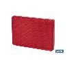 CATADIÓPTRICO RECTANGULAR ROJO 56 X 39 MM CON ADHESIVO