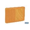 CATADIÓPTRICO RECTANGULAR ÁMBAR 56 X 39 MM CON ADHESIVO