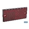 CATADIÓPTRICO RECTANGULAR ROJO 106 X 50 MM CON AGUJERO SIN TORNILLO