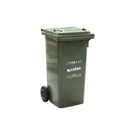 CONTENEDOR 2 RUEDAS 120 LITROS COLOR VERDE