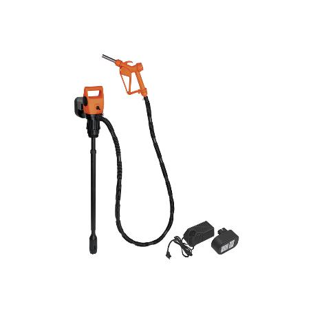 BOMBA ELÉCTRICA + PISTOLA BIDÓN 50/200L RECARGABLE 18.5V