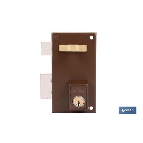 CERRADURA DE SOBREPONER IZQUIERDA 60 MM ADAPTABLE AL MODELO 56A