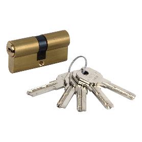 CILINDRO DE SEGURIDAD DE NÍQUEL PARA LLAVE NORMAL 35/35 - LEVA LARGA IGUALADOS AAA