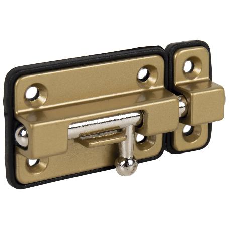 PASADOR BASE PLÁSTICO CROMO MATE 65 MM   CAJA 25 UNID.