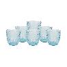 PACK 6 VASOS DE AGUA VIDRIO 29 CL COLOR AZUL MODELO ÓPALO