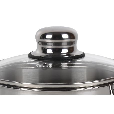 CACEROLA INOX INDUC.3.2L MODELO POLENTA T/ VIDRIO Ø220 MM