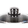 OLLA  INOX INDUCCIÓN 5.3 L MOD POLENTA TAPA DE VIDRIO Ø220 MM