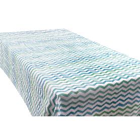 ROLLO MANTEL ANTIMANCHAS 1,40 X 25M 50% ALG/50% PVC.RAYADO