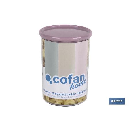 BOTE MULTIUSOS MODELO ALBAHACA ROSA PALO 1L 11X15CM VENTA UNITARIA