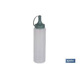 BOTELLA ACEITERA MODELO ALBAHACA  250 ML VERDE AGUA  5X20CM VENTA UNITARIA