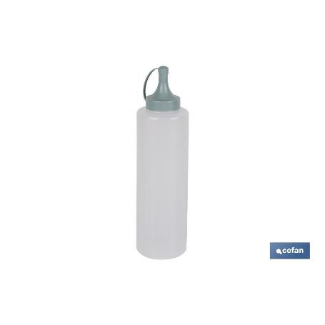 BOTELLA ACEITERA MODELO ALBAHACA 500 ML VERDE AGUA  6X23CM   CAJA 12 UNID.