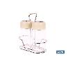 SET DE SALERO Y PIMENTERO GAMA LAUREL COLOR BEIGE