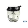 PICADORA MANUAL, TAPA Y ACCESORIO BATIDOR 900 ML