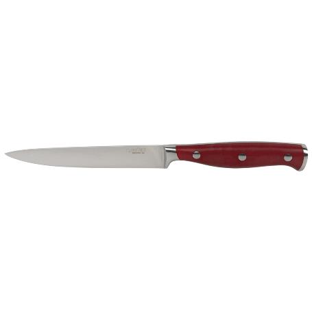 CUCHILLO VERDURAS  HOJA13CM MODELO AGUACEJO ROJO
