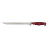 CUCHILLO JAMONERO/SALMONERO HOJA 25CM MODELO AGUACEJO ROJO
