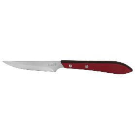 PACK 3 CUCHILLO DE MESA CON FILO HOJA 10CM  MODELO GULASH ROJO