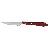 PACK 3 CUCHILLO DE MESA CON FILO HOJA 10CM  MODELO GULASH ROJO