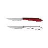 PACK 3 CUCHILLO DE MESA CON FILO HOJA 10CM  MODELO GULASH ROJO