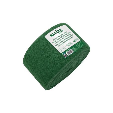 ROLLO ESTROPAJO FIBRA FUERTE VERDE 14X6 M
