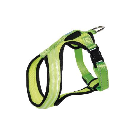 ARNES ILUMINADO Y REFLECTANTE CON LUZ LED PARA PERROS  45X45-70CM